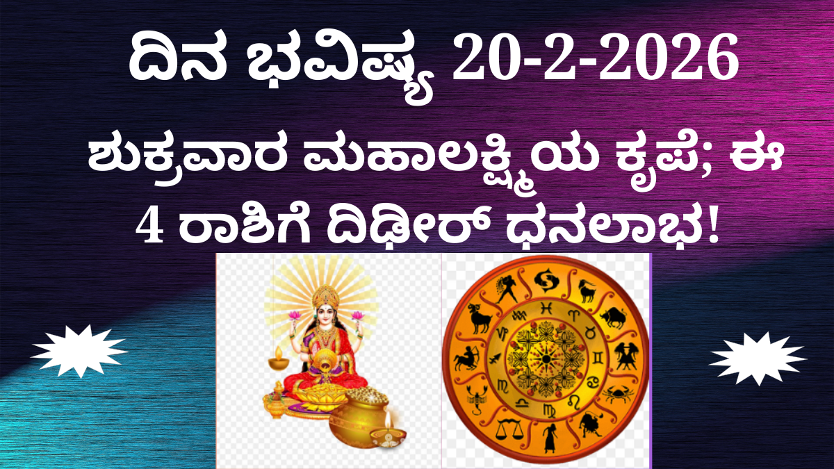 ದಿನ ಭವಿಷ್ಯ 20-2-2026