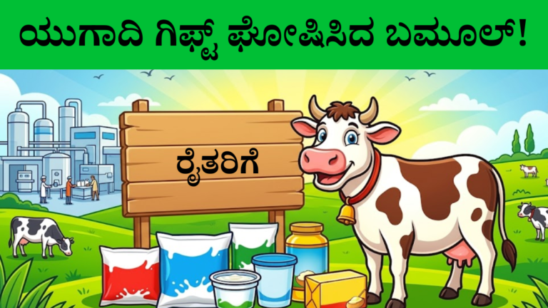 ಬಮೂಲ್ BAMUL ರೈತರಿಗೆ ಯುಗಾದಿ ಗಿಫ್ಟ್