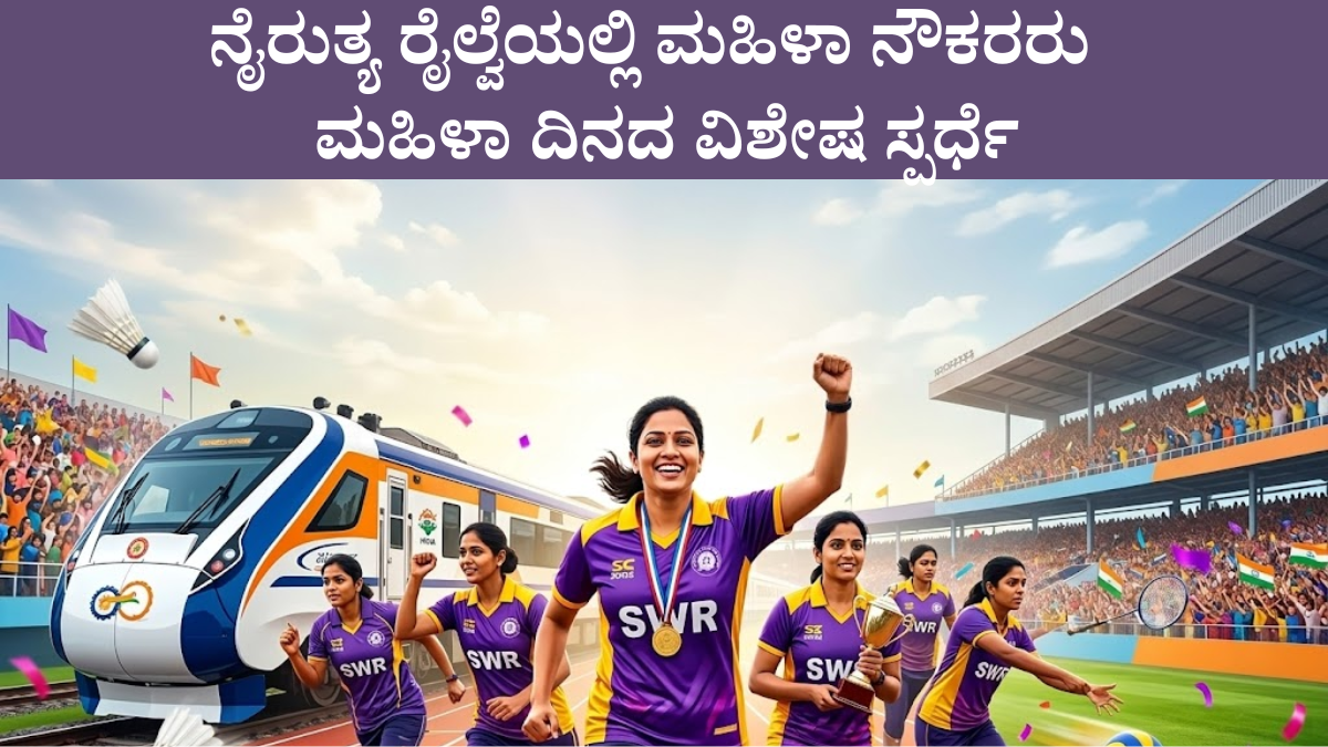 South Western Railway Womens Day 2026 Hubballi 3500 Women Employees Competitions